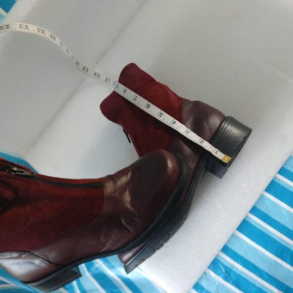 Made in Canada Cowhide Suede Thermal Fleece Lined Winter Boot Front Zip 11wide - Picture 6 of 9